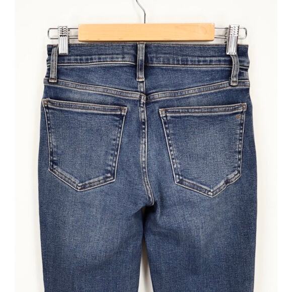 Madewell Kick Out Crop Jeans Lenoir Wash Size 25 Mid Rise Stretch NWT - Picture 11 of 12